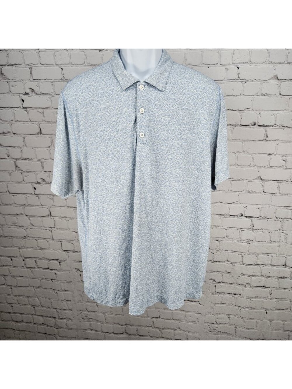 Abercrombie & Fitch Blue Cooling Moisture Wicking Breathable UV Polo Shirt XL